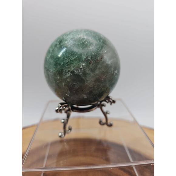 Green Strawberry Quartz 62mm .73lb W/stand - Picture 2 of 12